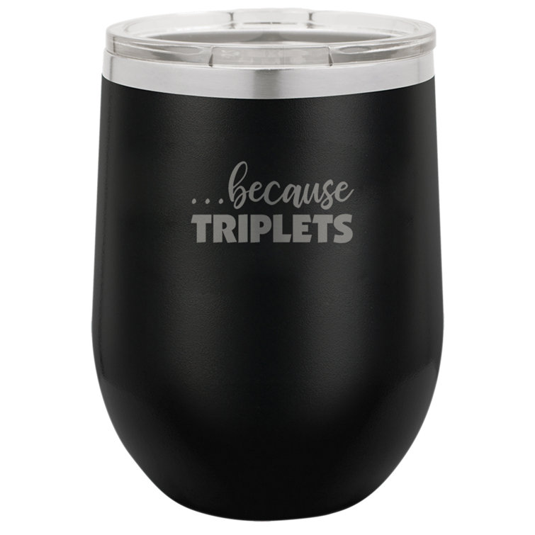 Trinx 12oz. Double Wall Insulated Wine Tumbler Wayfair